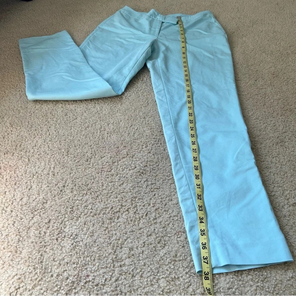 Anne Klein Women’s Light‎ Blue High Rise Tapered Leg Career Office Trouser Pants - Picture 4 of 16